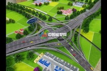 S43呼和浩特機(jī)場(chǎng)高速公路沙盤模型