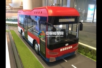 氫燃料電池公交車模型，氫能源大巴車模型